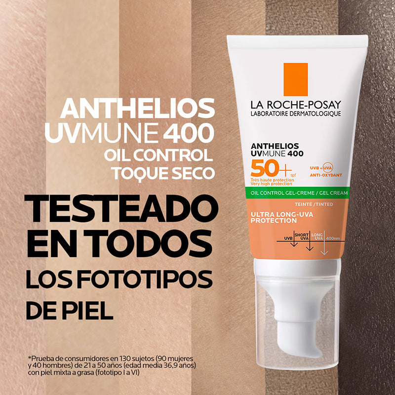 La Roche Posay-Anthelios gel crema toque seco con color