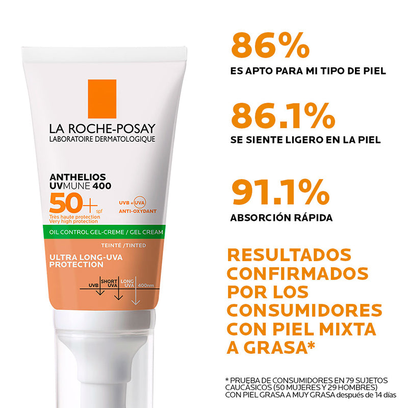 La Roche Posay-Anthelios gel crema toque seco con color