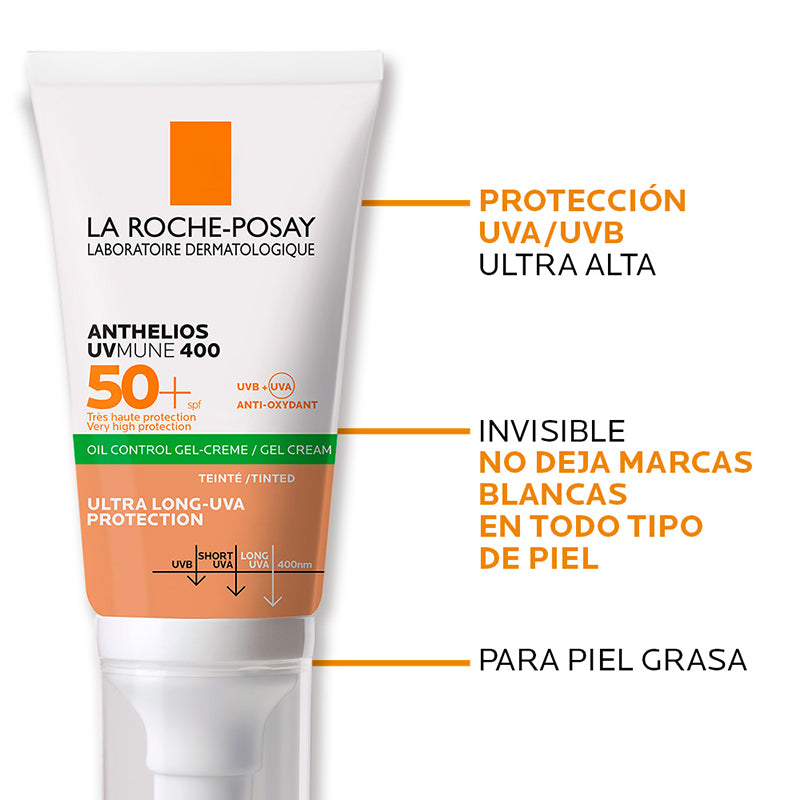 La Roche Posay-Anthelios gel crema toque seco con color