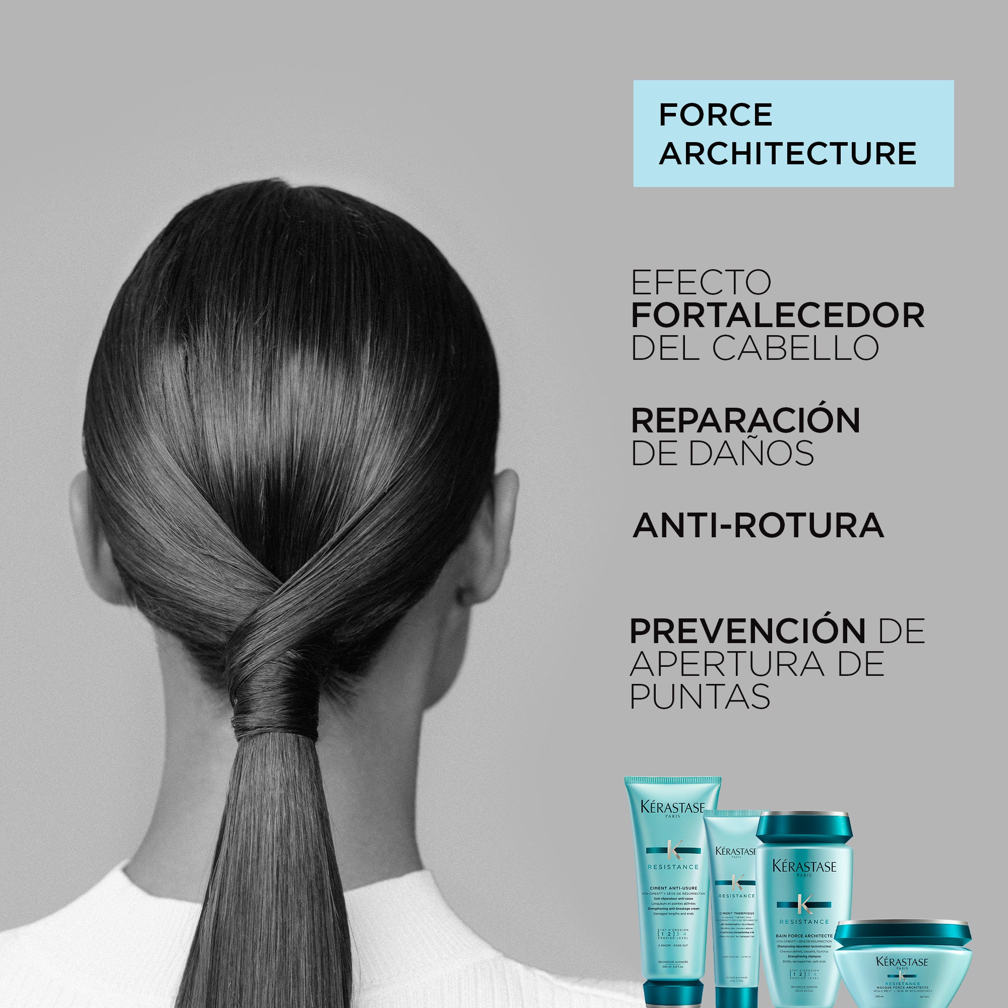 Mascarilla Kérastase Résistance Force Architecte repación cabello dañado 200ml