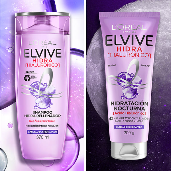 Elvive L´oréal Paris - Shampoo Hidra Hialuronico 200 Ml x 3 Unidades