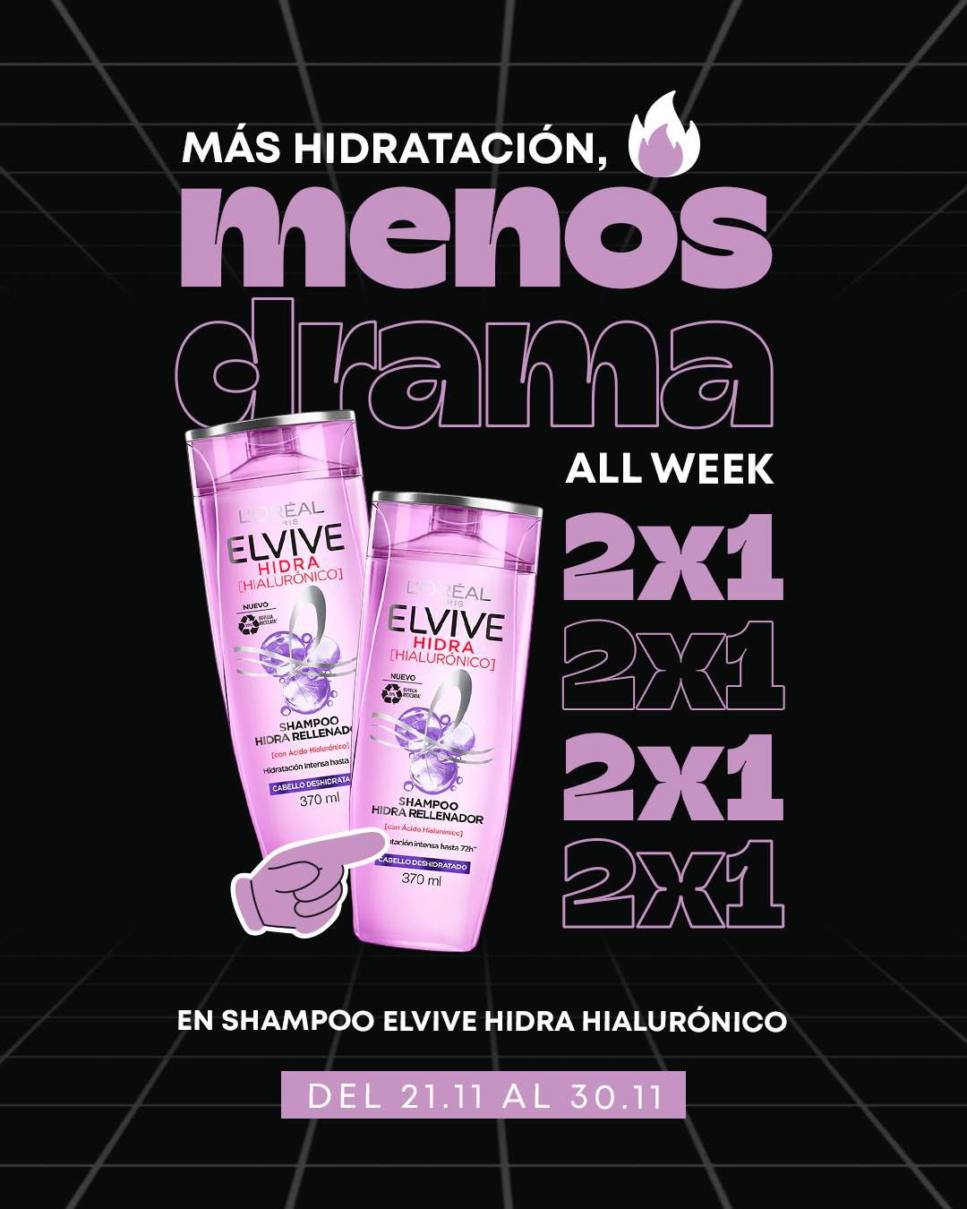 Elvive Shampoo Hidra Hialurónico 370 ml