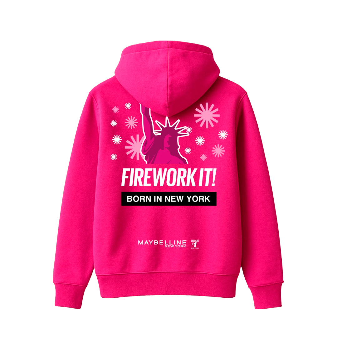 Hoodie firework pink - Maybelline
