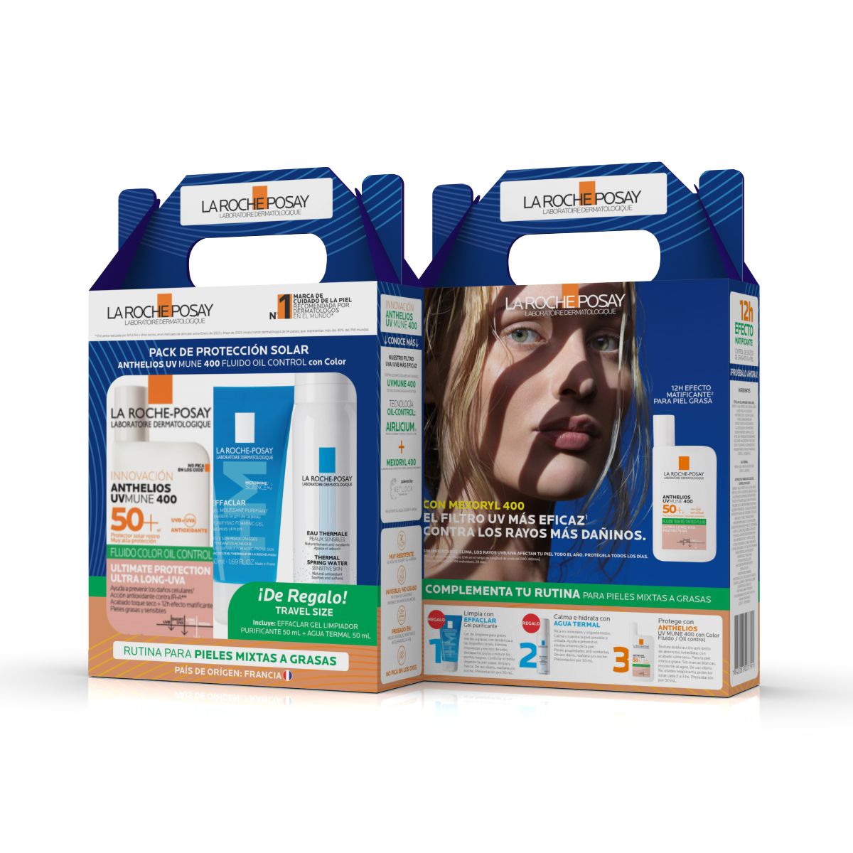 La Roche Posay- Travel Pack Fluido Oil Control Color