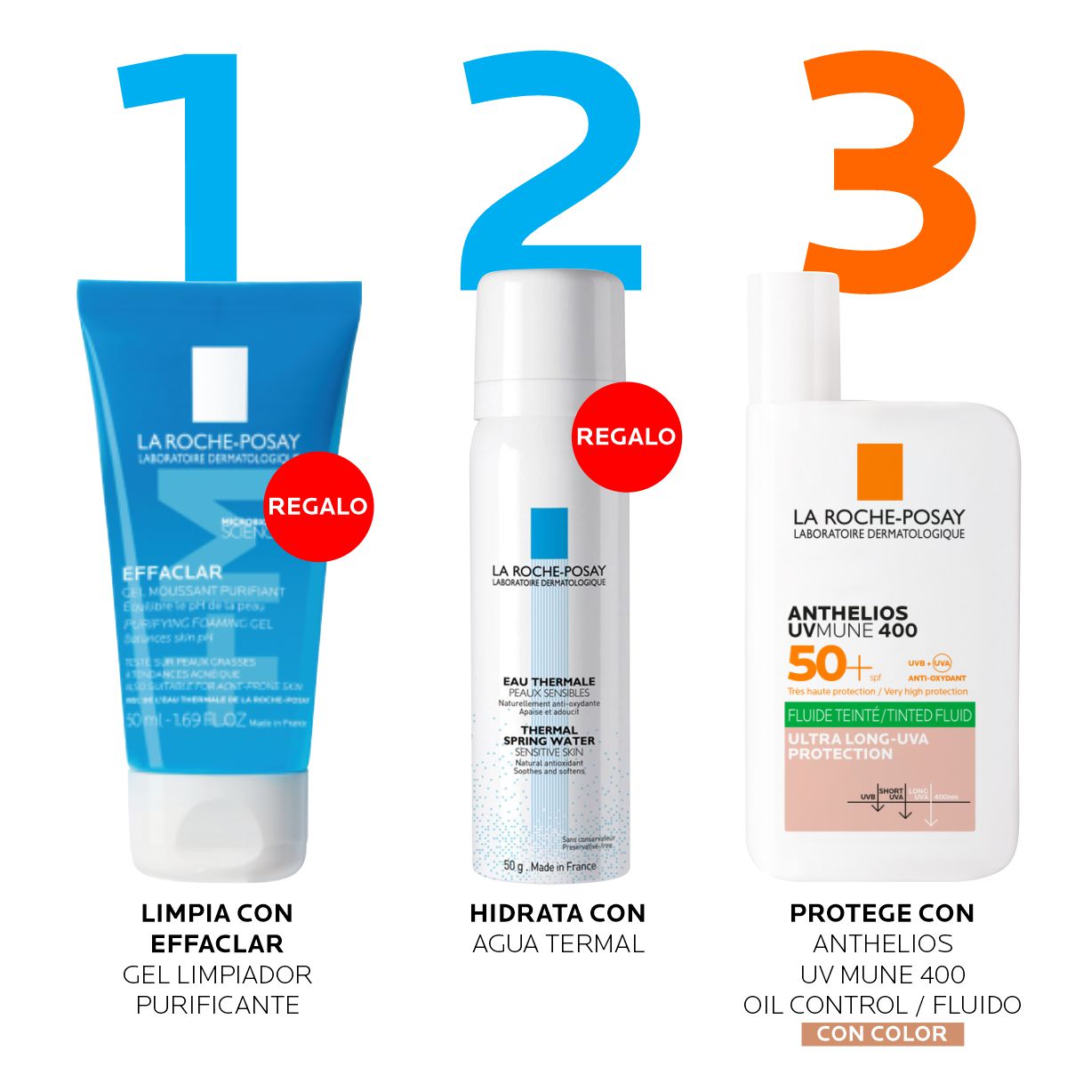 La Roche Posay- Travel Pack Fluido Oil Control Color