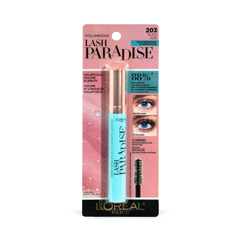 L'Oréal Máscara voluminous lash paradise blackest black 204